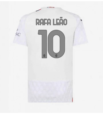 AC Milan Rafael Leao #10 Koszulka Wyjazdowych Kobiety 2023-24 Krótki Rękaw